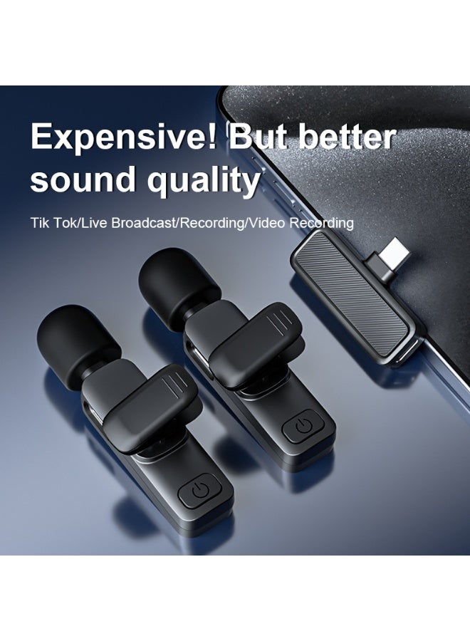 ميكروفون ياقة لاسلكي احترافي SE82 ميكروفون ذكي لتقليل الضوضاء للجوال واليوتيوب وفيسبوك وبث مباشر وفلوق مايك جوالمايك جوال ميكروفون لاسلكي  مايك للجوال - Image 5